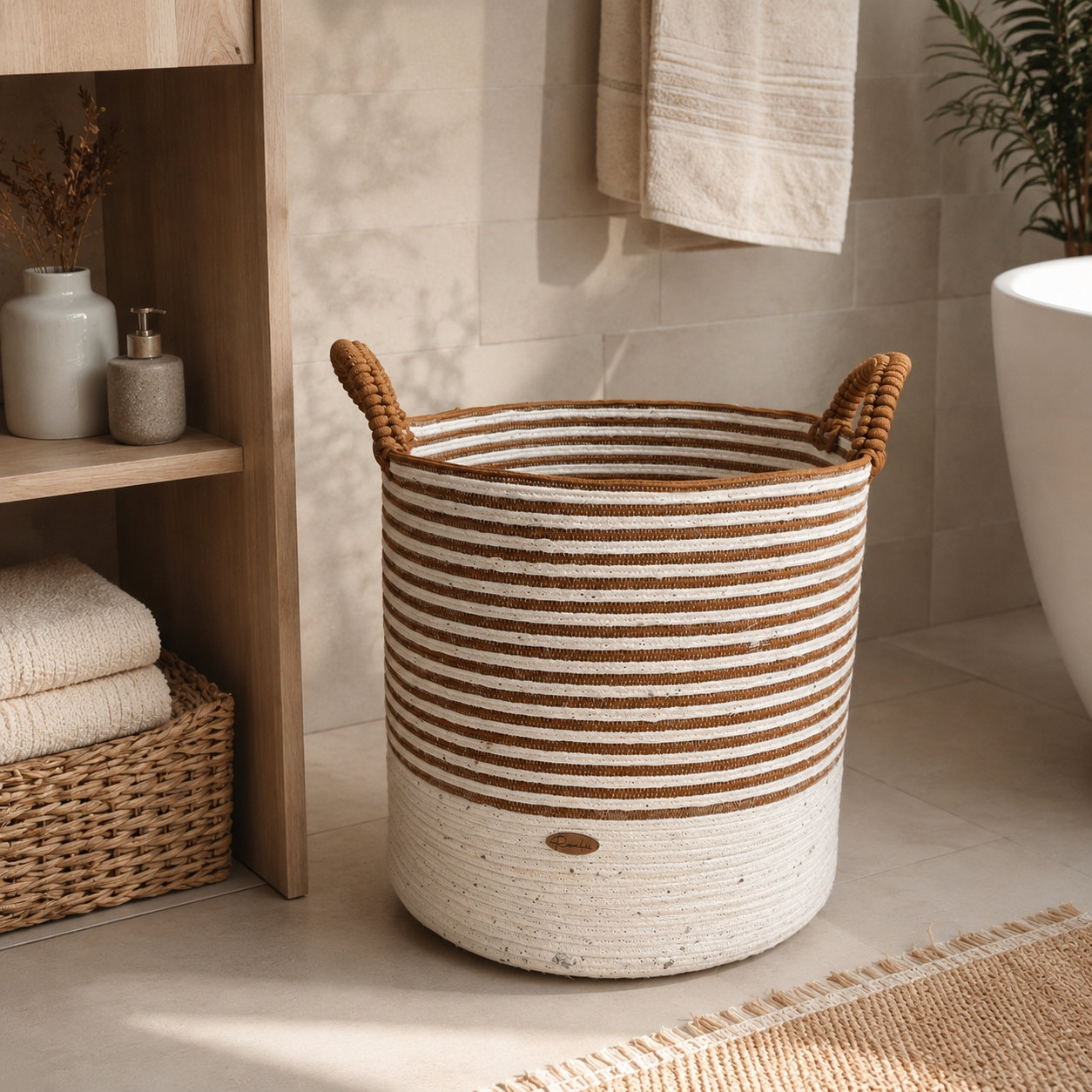 Jute Laundry Basket