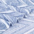 Sutton Warm Bedsheet Double bed with 2pc Pillow Cover | Blue Texture