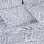 Sutton Warm Bedsheet Double bed with 2pc Pillow Cover | Gray Texture